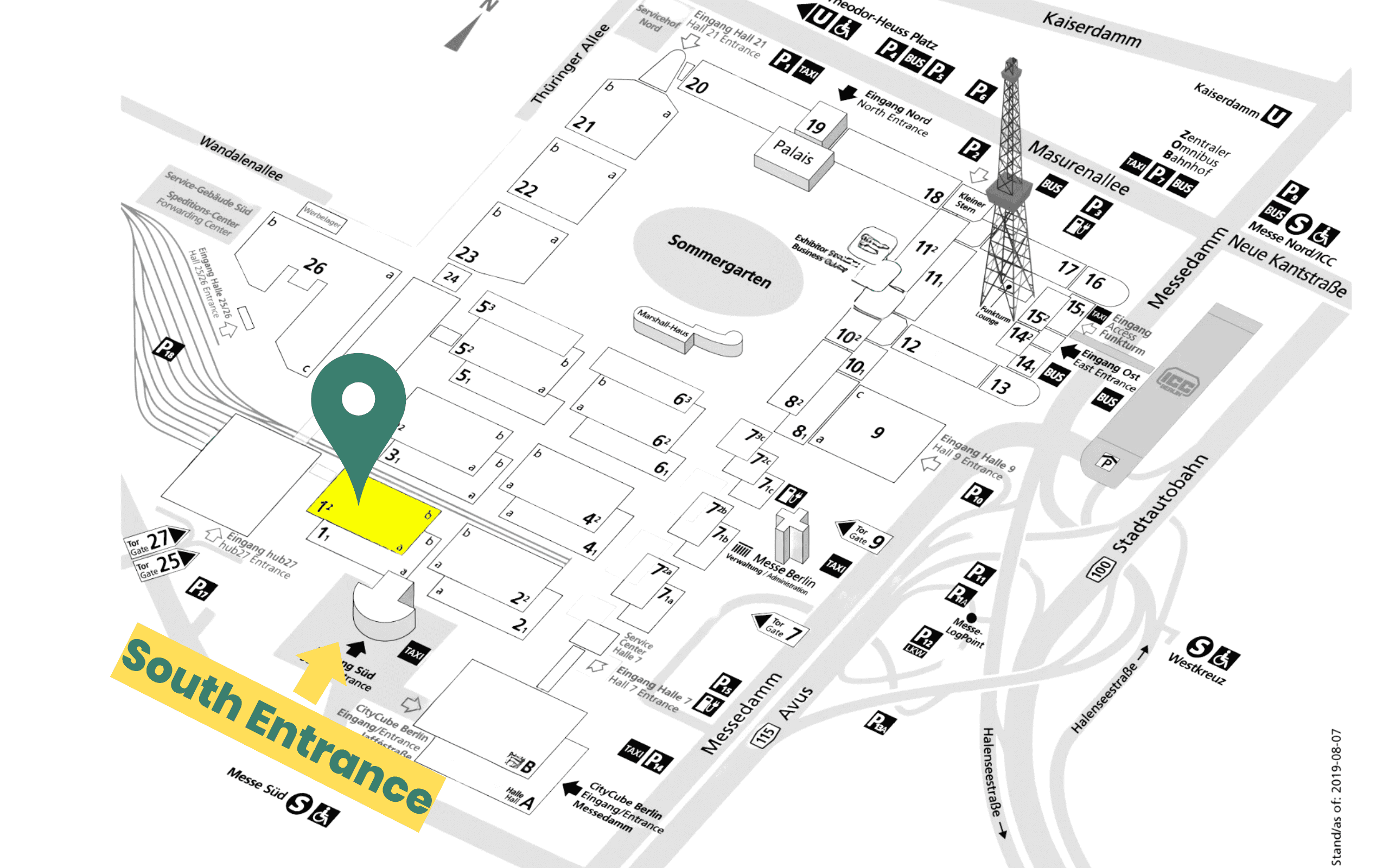 Location map of the venue 1